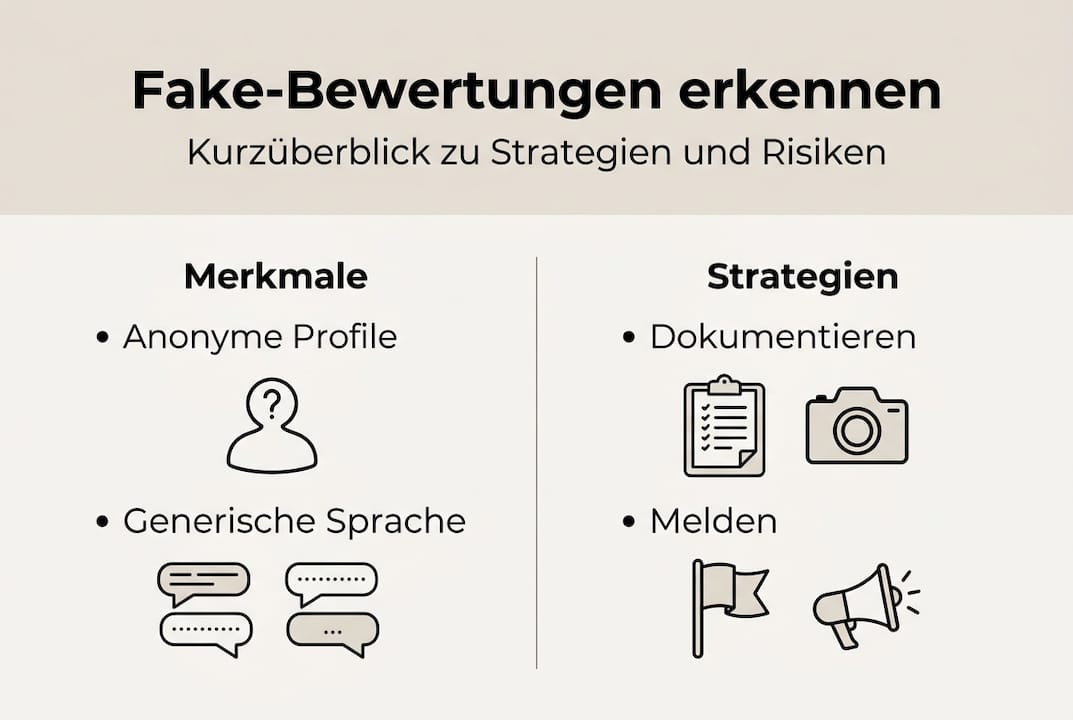 Infografik: Woran erkennt man gefälschte Bewertungen und wie kann man sich davor schützen?
