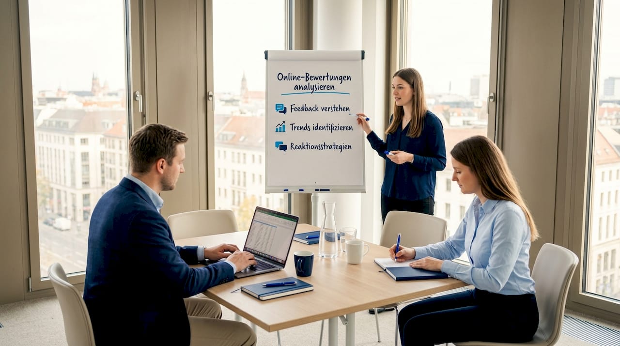 Gemeinsames Training zur Auswertung von Bewertungen im Team
