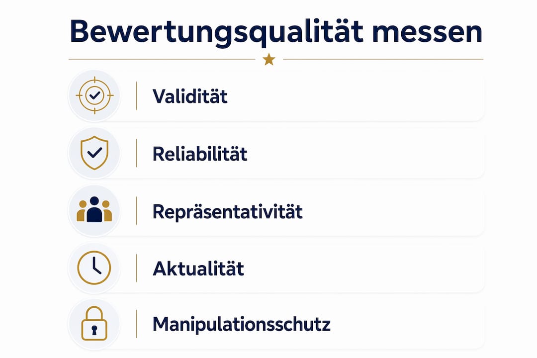 Grafische Übersicht: So läuft die Qualitätsbewertung ab