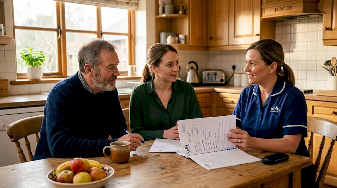 Family consultation about care support plan