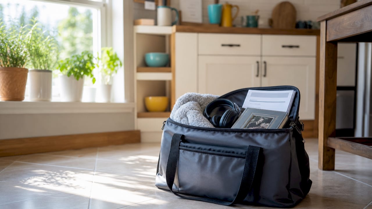 Emergency go-bag contents for dementia care