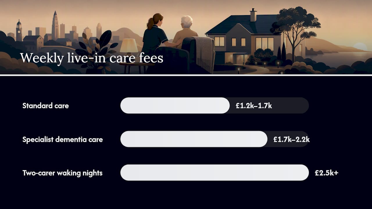 How much does 24-hour care cost? Breakdown and examples — overview diagram