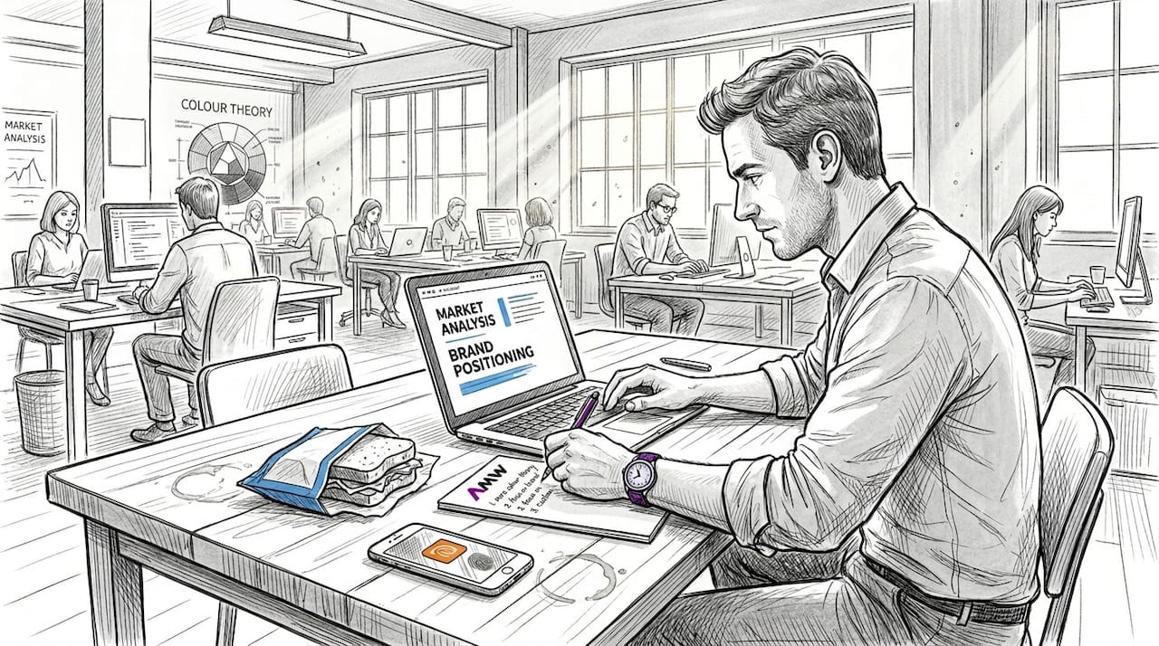 Brand strategist outlining value proposition details