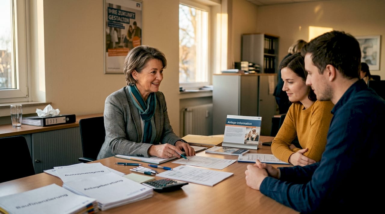 Persönliches Beratungsgespräch zur 100%-Finanzierung direkt vor Ort in Ihrer Bankfiliale