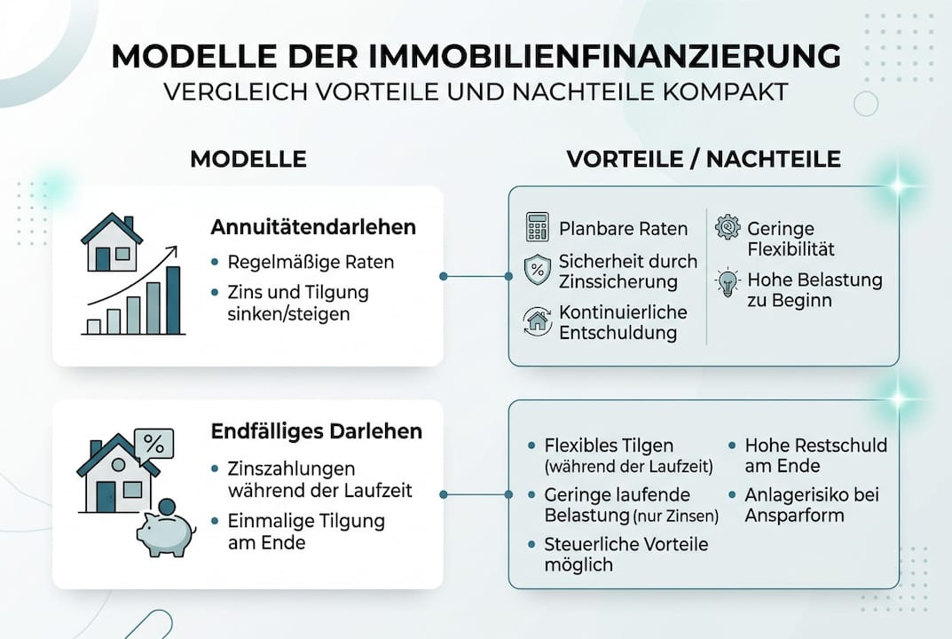Übersicht der gängigen Finanzierungsarten beim Immobilienkauf