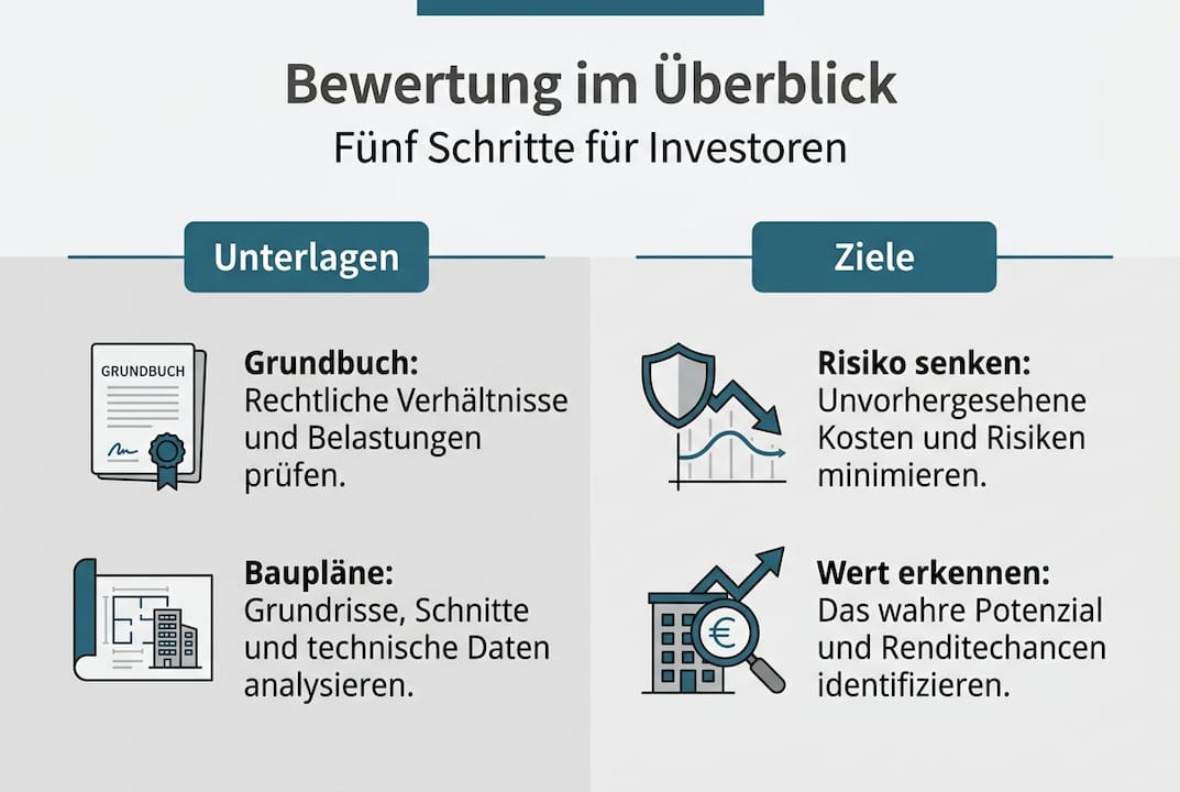 Übersichtliche Infografik: So bewerten Investoren Immobilien auf einen Blick