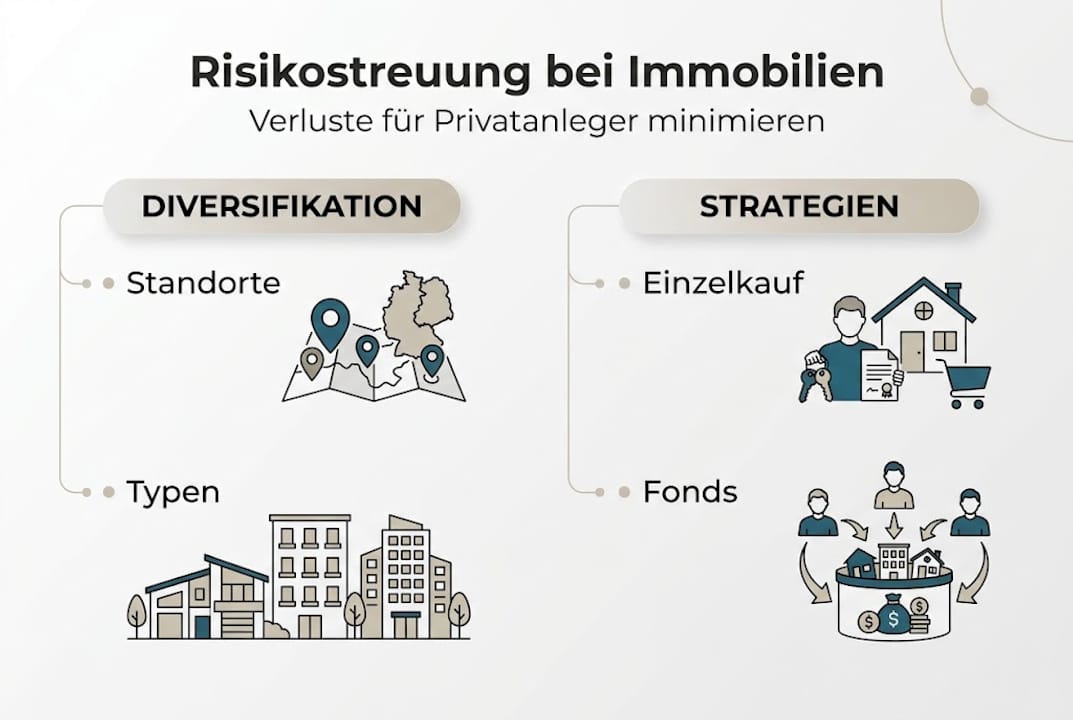 Infografik: So diversifizieren Sie Ihr Immobilien-Portfolio – Strategien und Tipps auf einen Blick