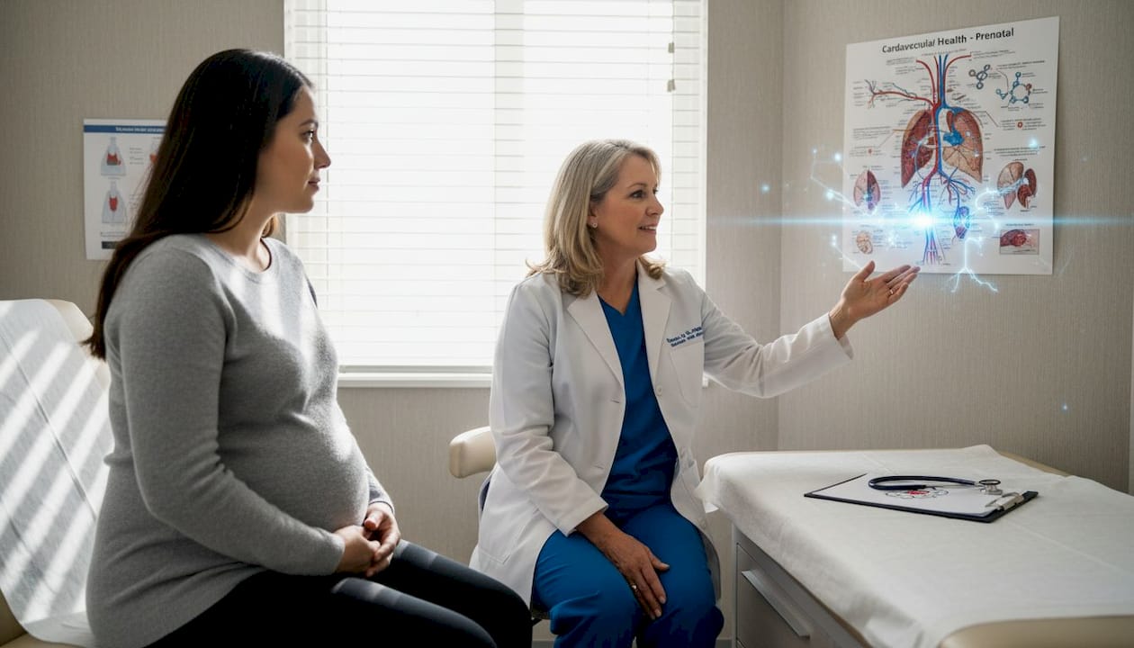 Doctor discusses cold therapy risks with pregnant patient