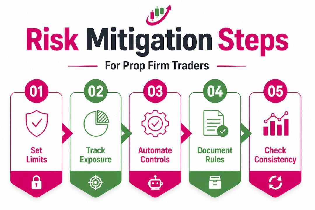 Infographic visualizing risk mitigation steps