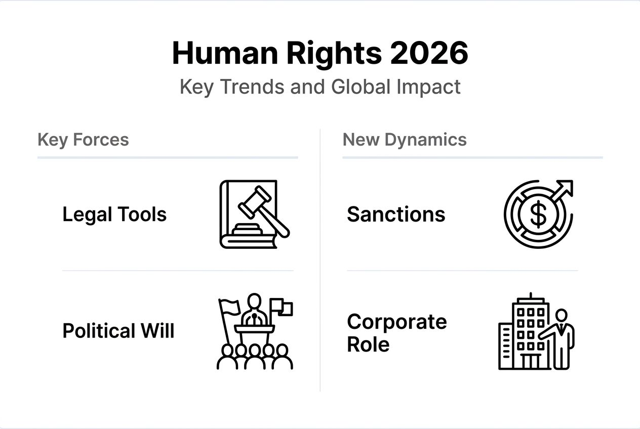 Infographic human rights trends and forces in 2026