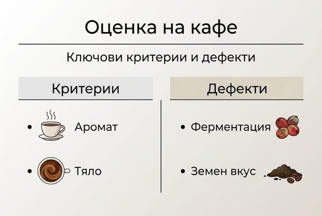 Инфографика: Как да разпознаем качественото кафе и кои са най-честите му недостатъци