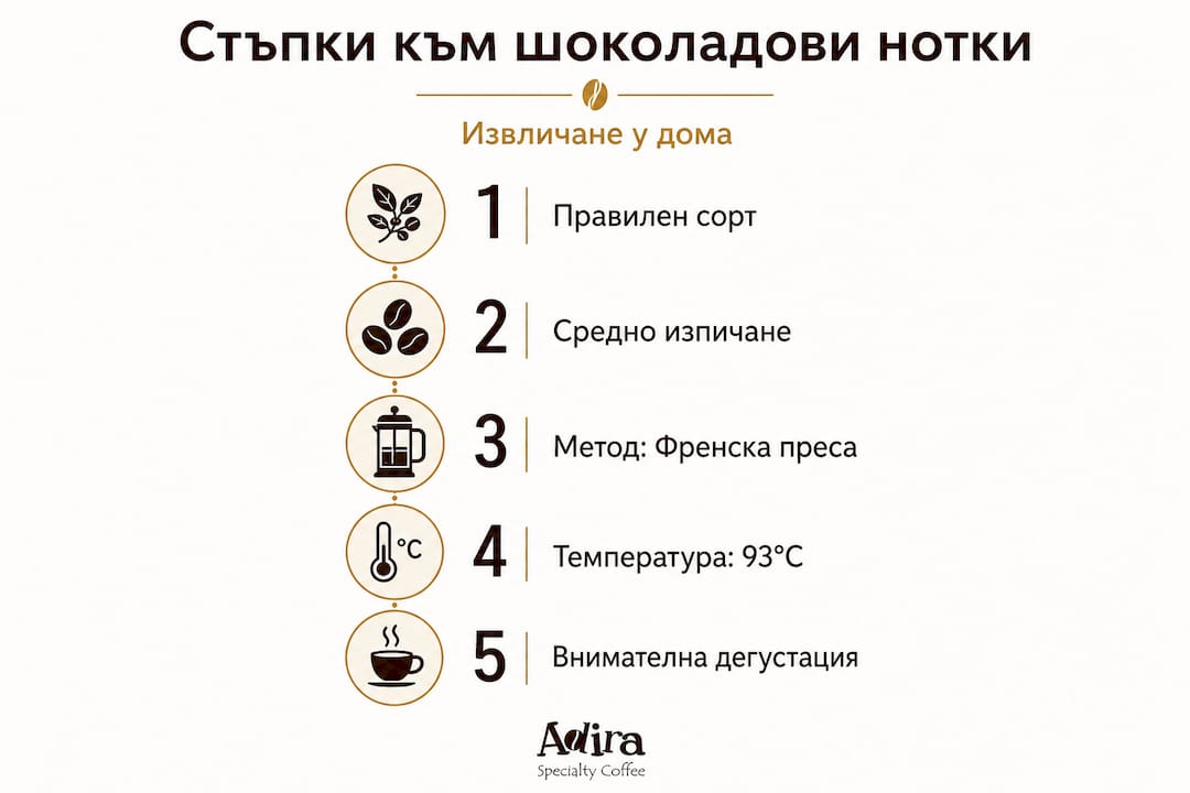 Инфографика: Пет лесни стъпки за разпознаване на шоколадовите нюанси във вкуса