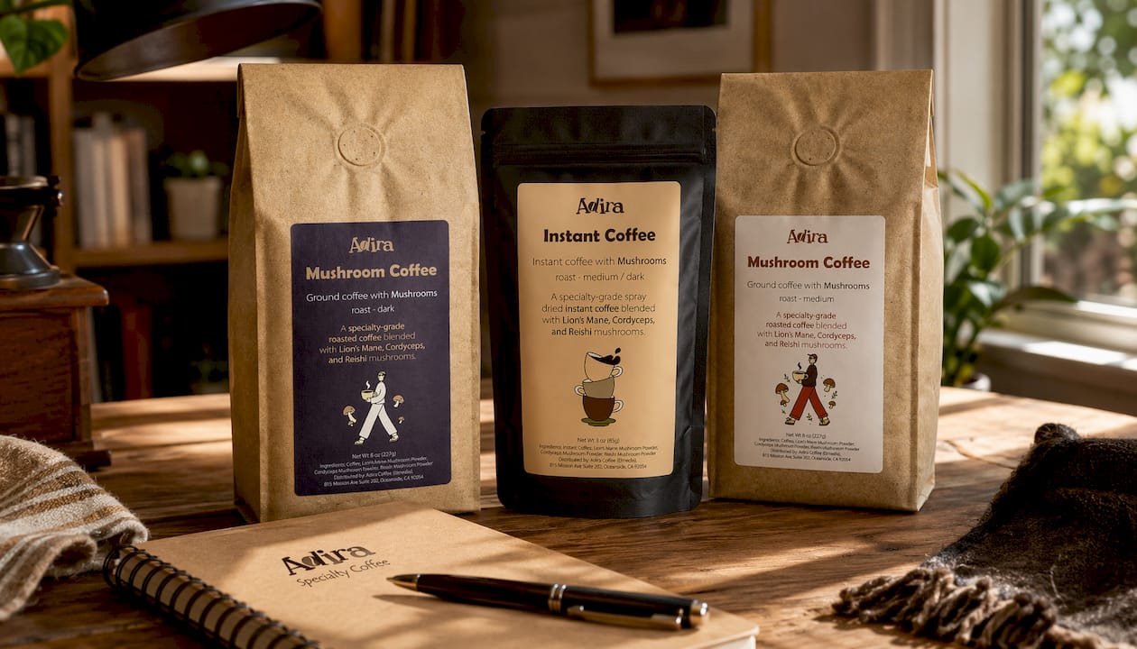 Mushroom Coffee (Dark Roast)