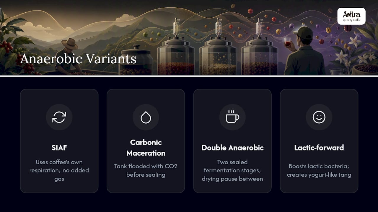 Diagram of anaerobic fermentation types and differences