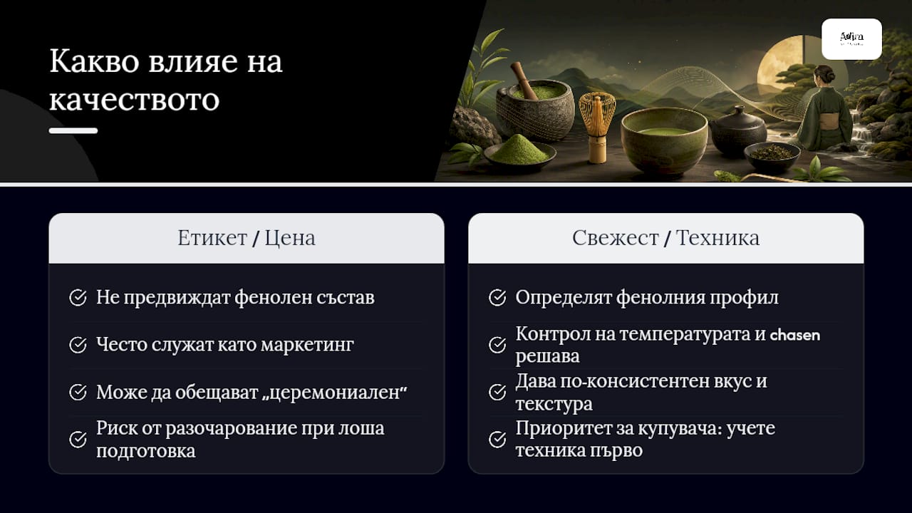 Диаграма за сравнение на фактори, влияещи на качеството на матча