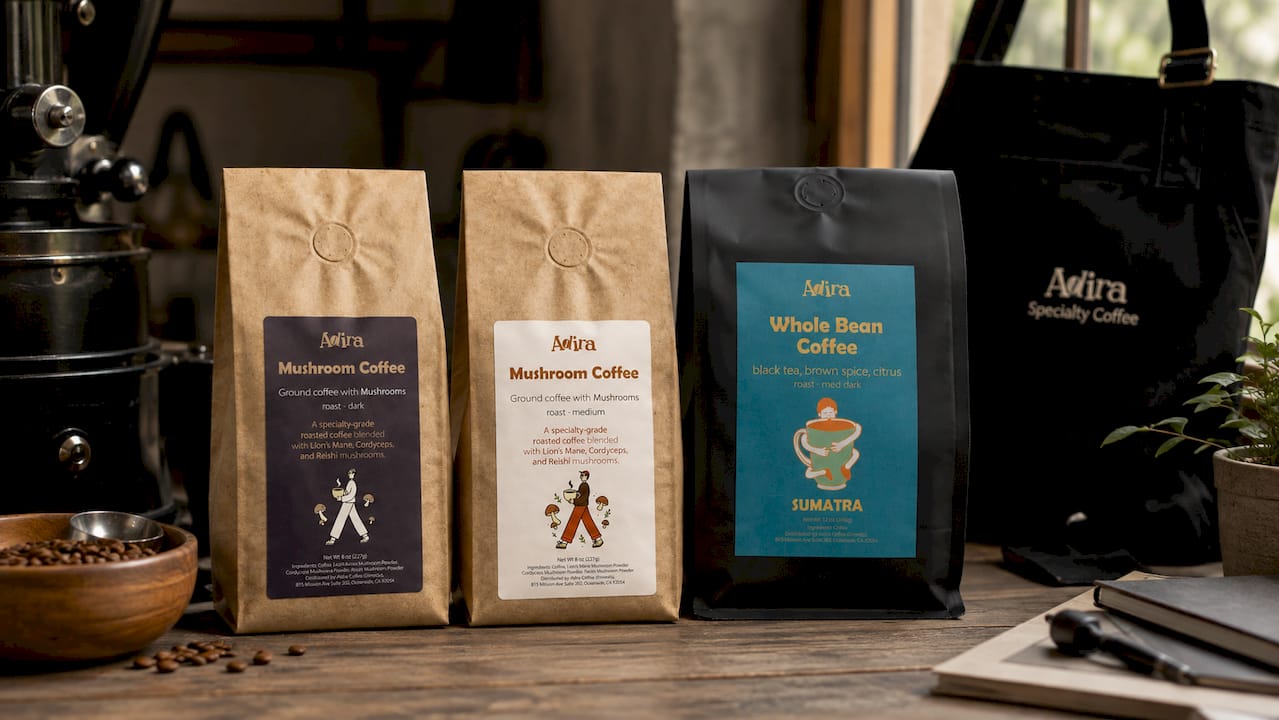 Mushroom Coffee (Dark Roast)