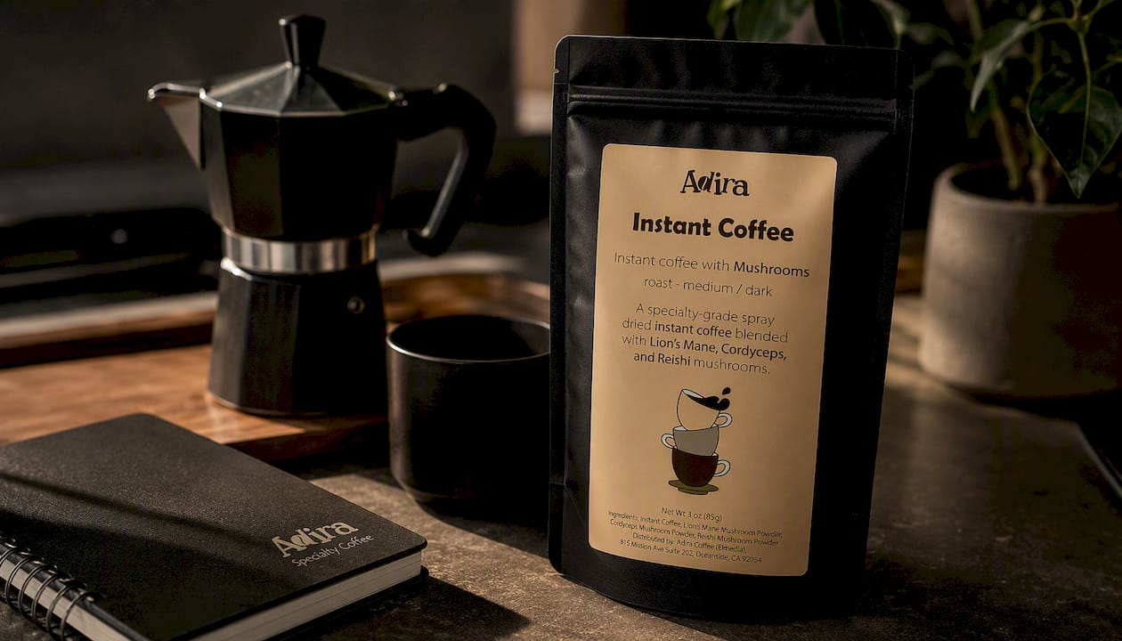 Instant Coffee with Mushrooms