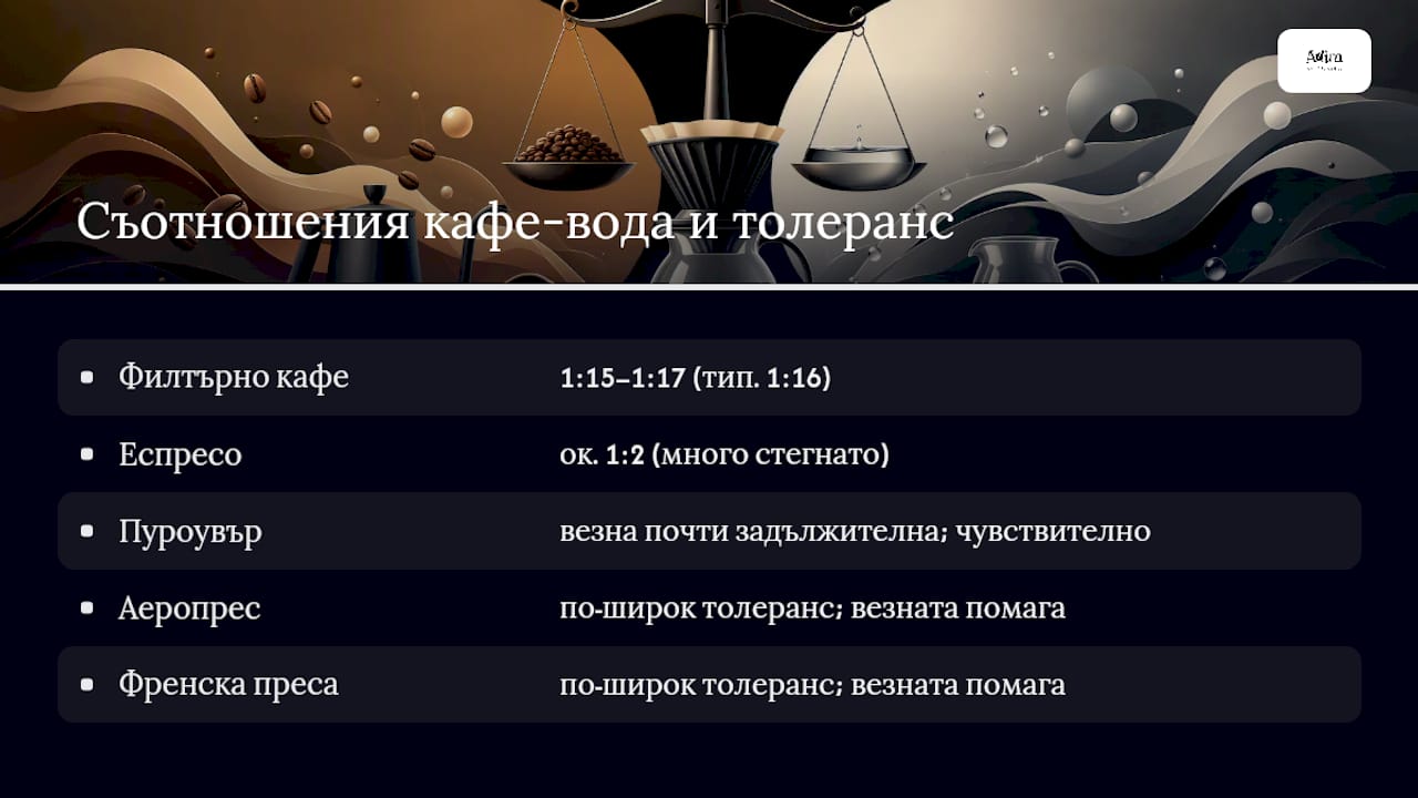 Сравнение на пропорциите и методите за приготвяне на кафе