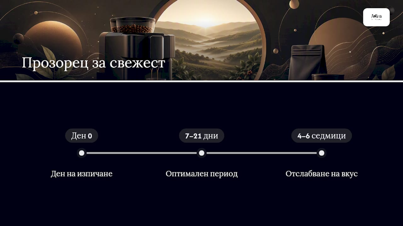 Хронология на свежестта на кафето