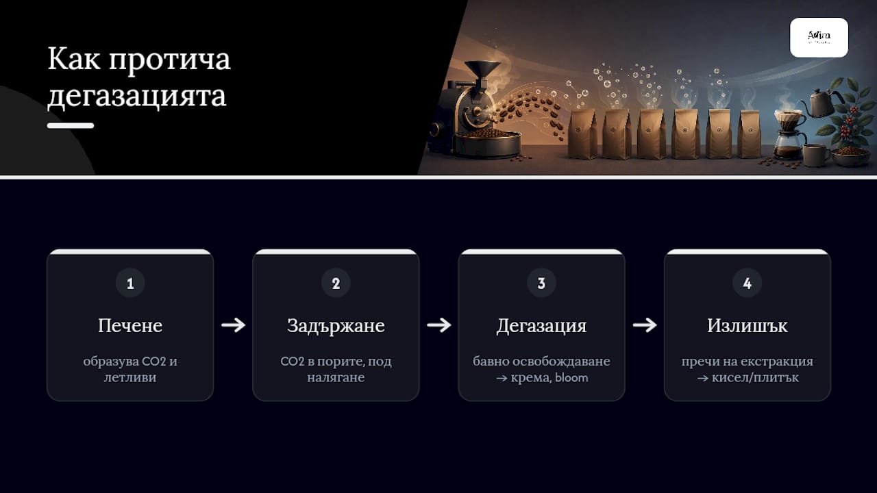 Как работи дегазацията: физика и химия в резюме — overview diagram