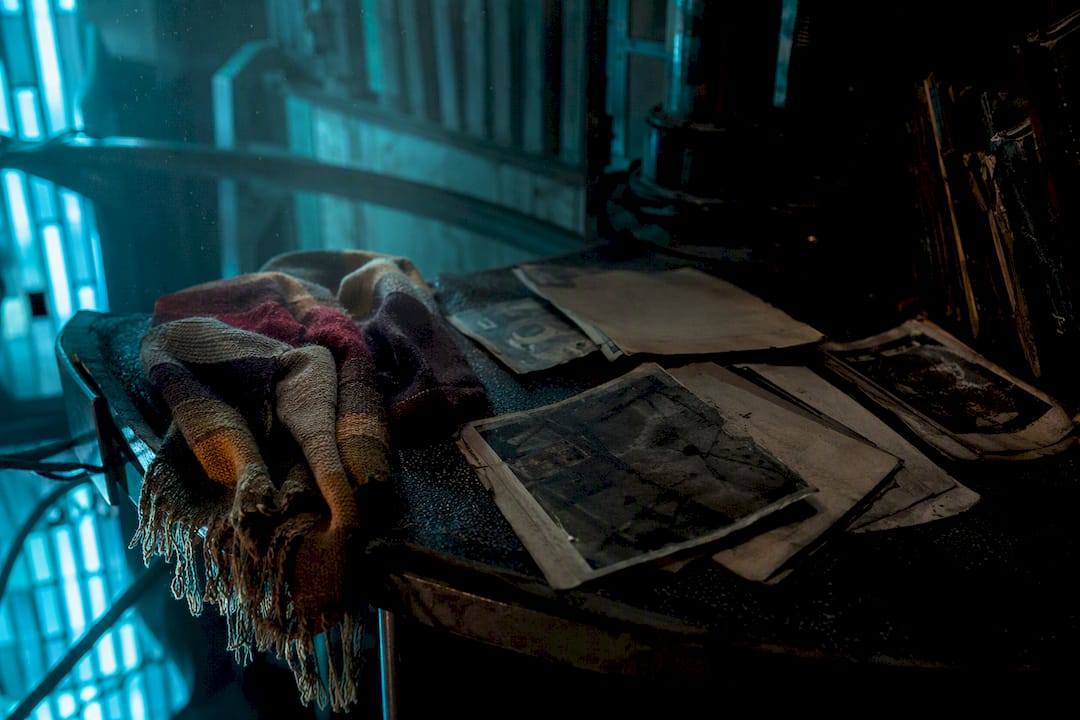 Memory TARDIS props clutter close-up