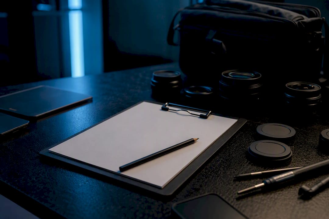 Film production tools arranged for checklist planning