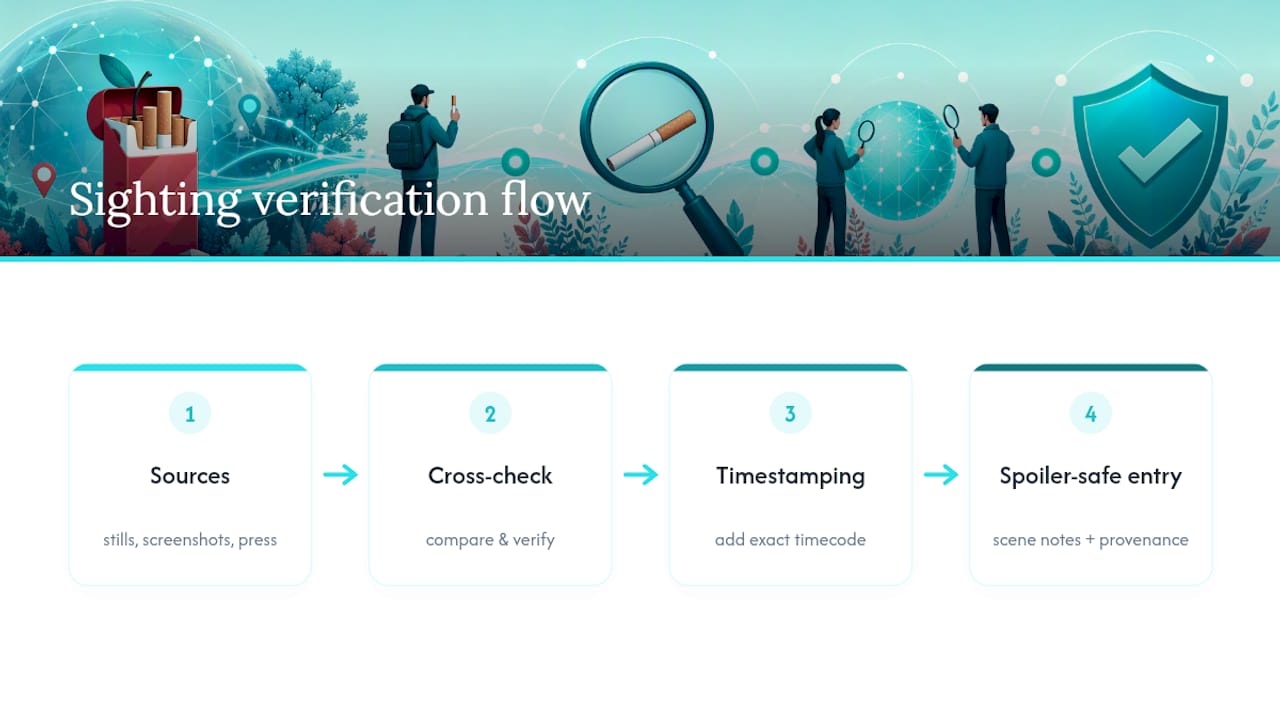 Verification workflow from evidence to timestamp