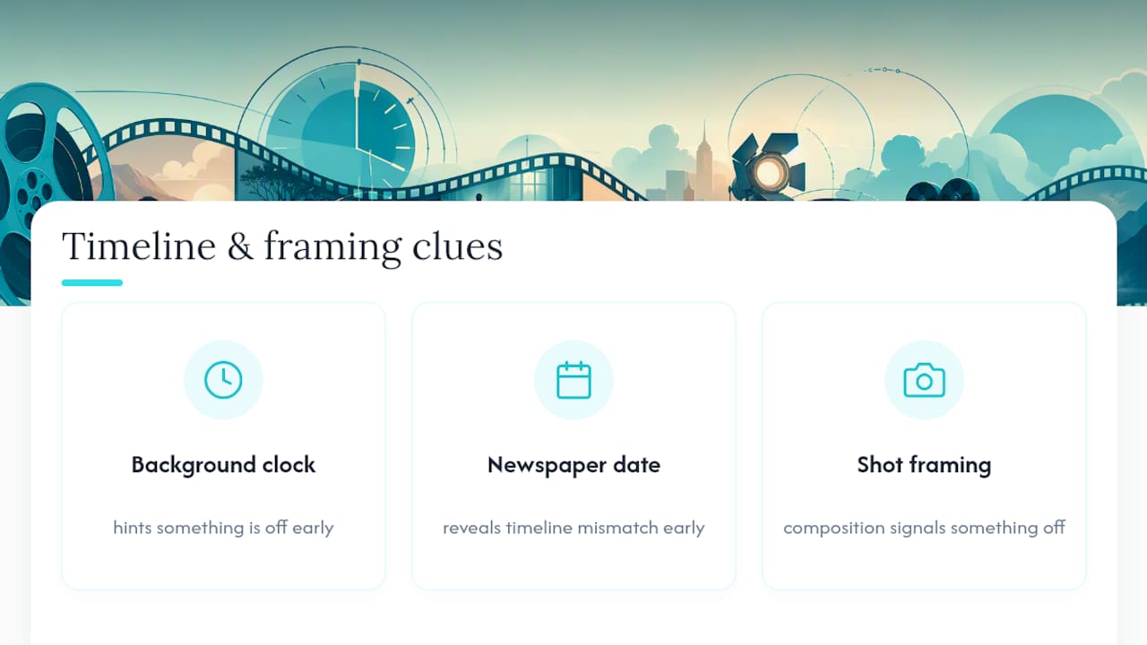 3. Timeline and Framing Clues — overview diagram