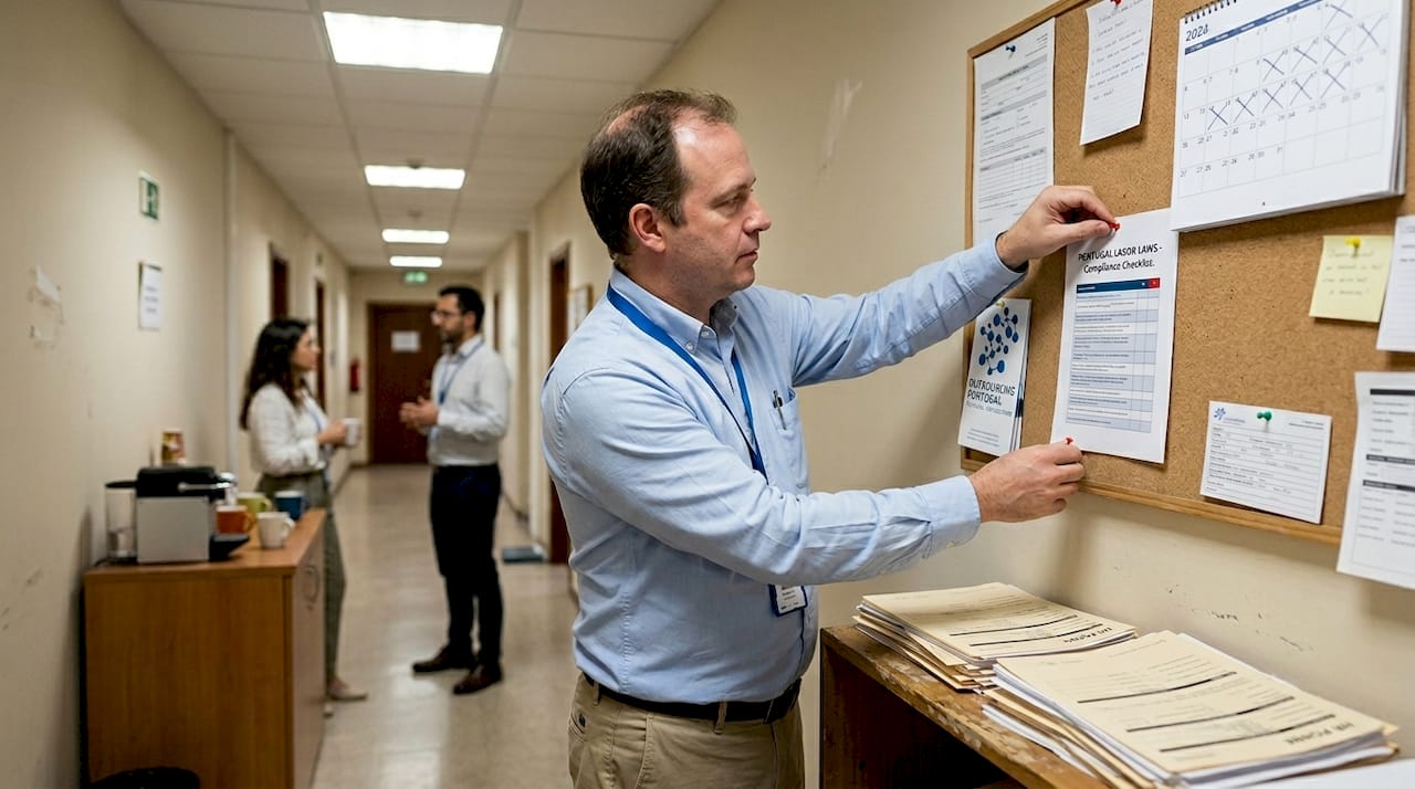 Compliance officer posting Portugal labor law chart
