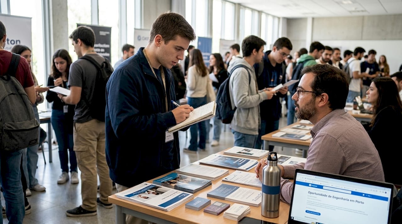 University career fair job seeker in Portugal