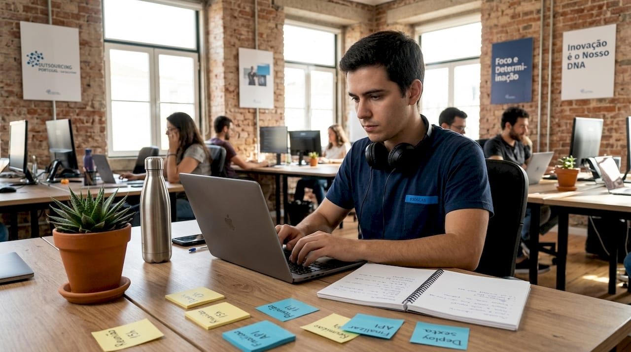 Portuguese tech graduate working in startup
