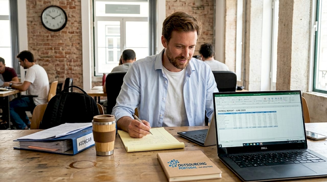 Professional reviews payroll with coworking details