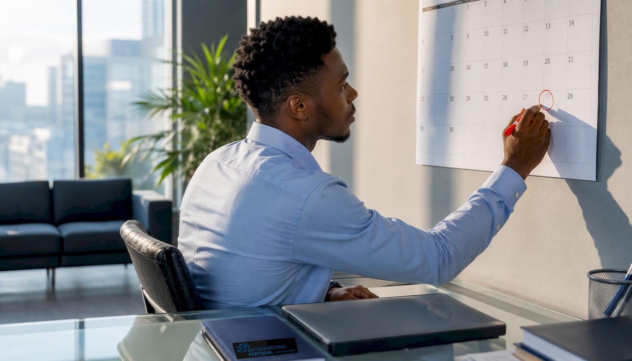 Manager scheduling early-week termination meeting