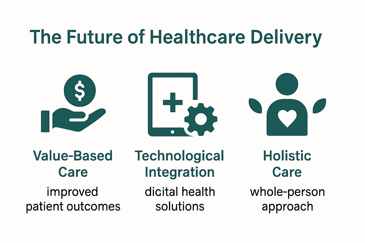 Key drivers of future healthcare delivery infographic