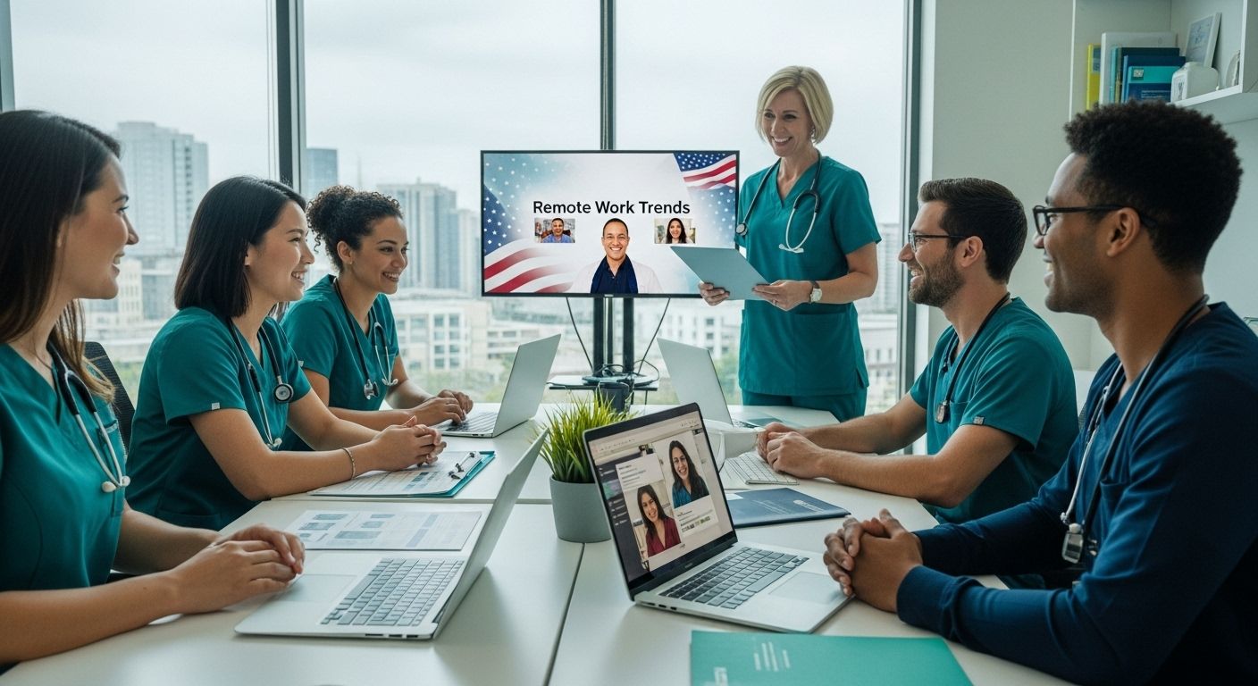 Remote Work Trends 2025 for US Healthcare and EMS Leaders