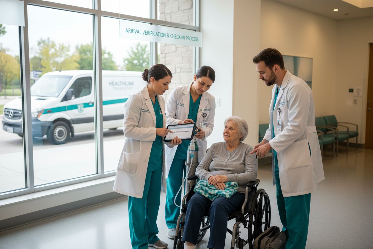 hospital transport arrival
