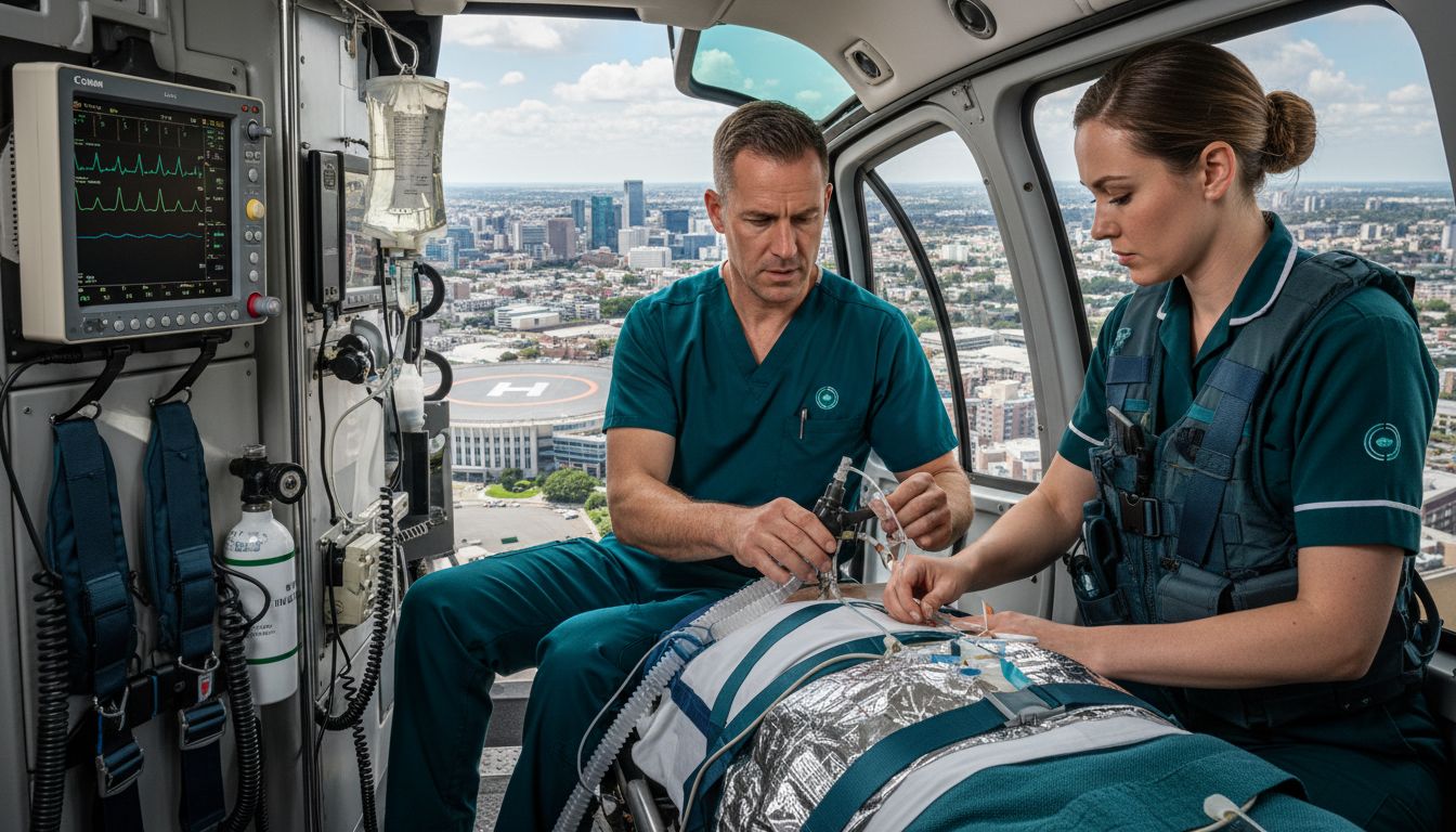 air ambulance interior