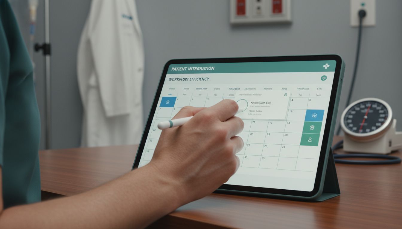 medical calendar interface