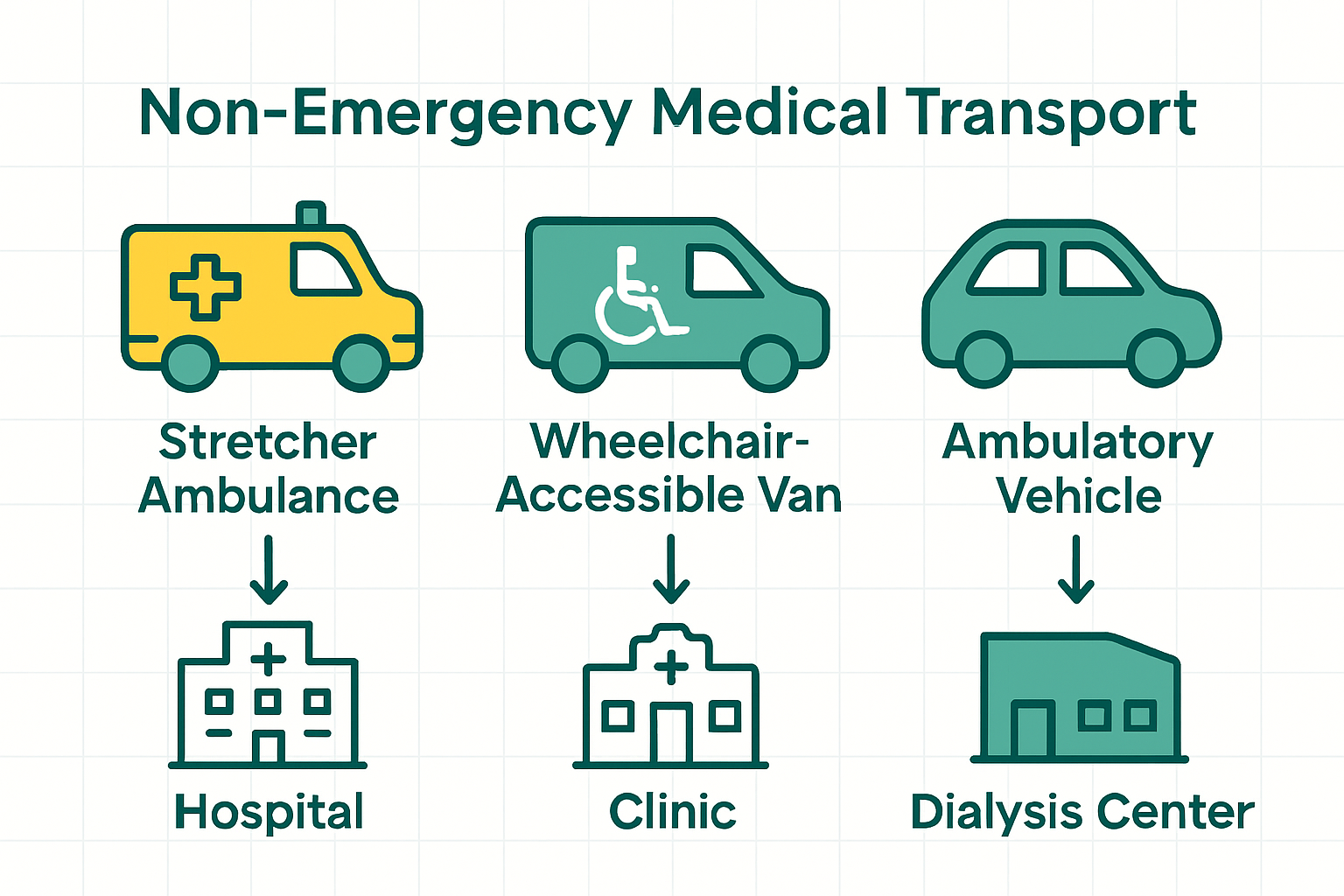 Comparison of non-emergency transport vehicle types