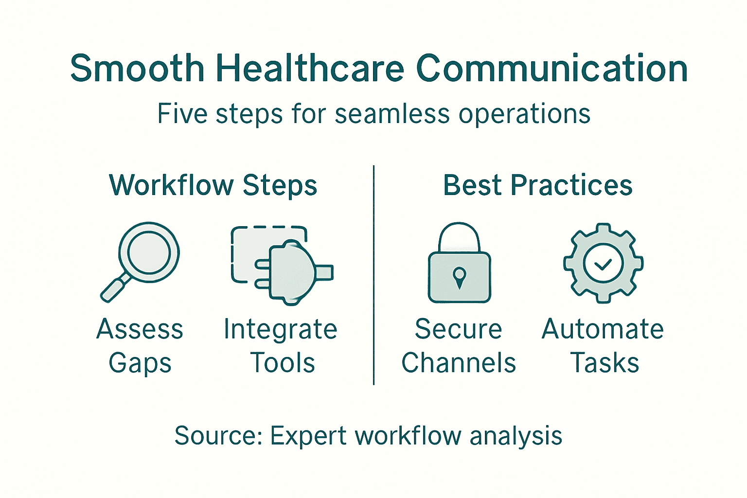 Infographic overview of seamless healthcare communication
