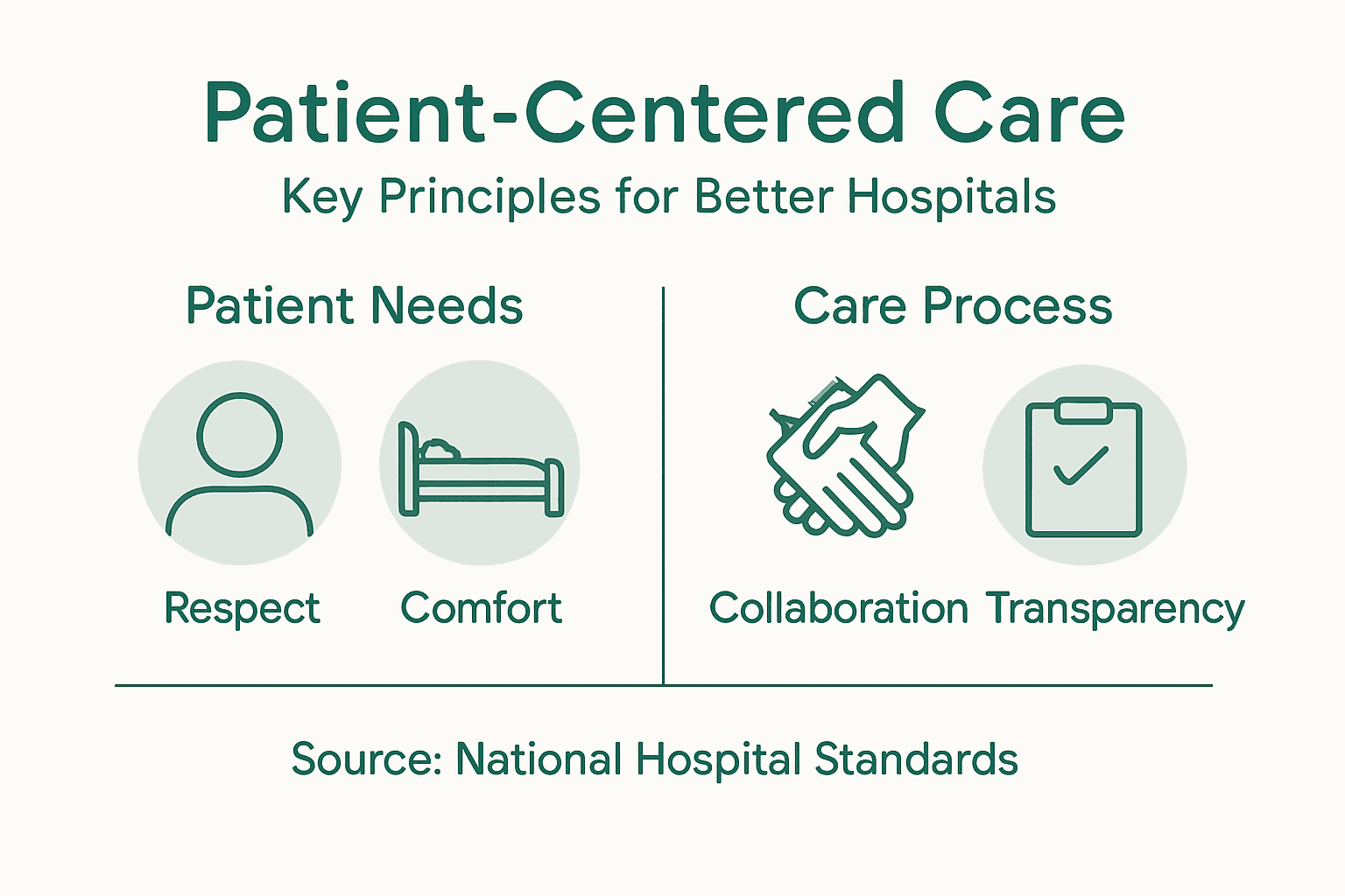 Infographic of patient-centered care principles