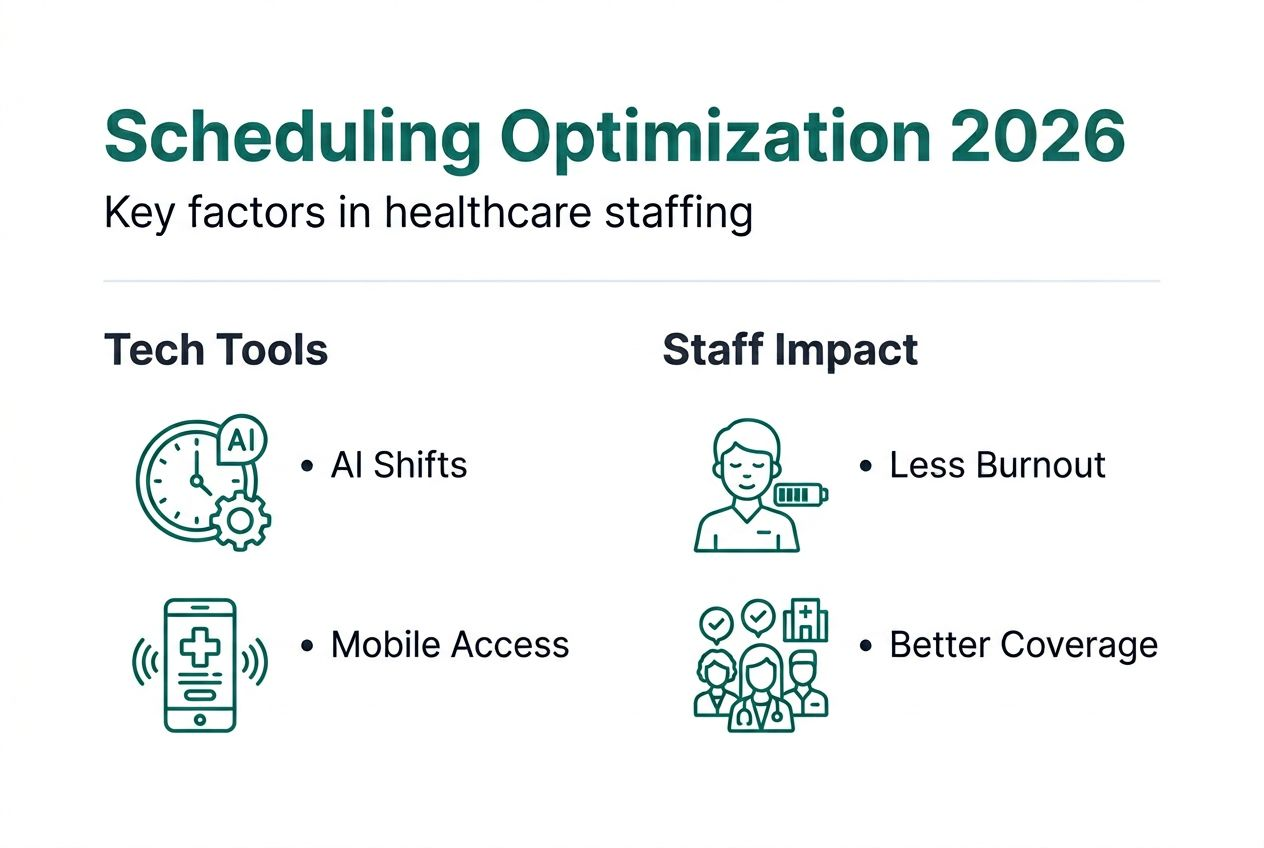 Infographic summarizes healthcare scheduling factors