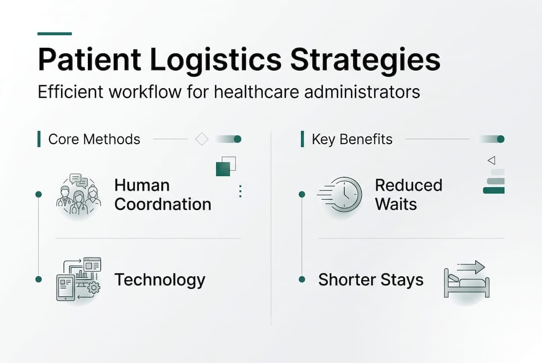 Infographic of patient logistics strategies