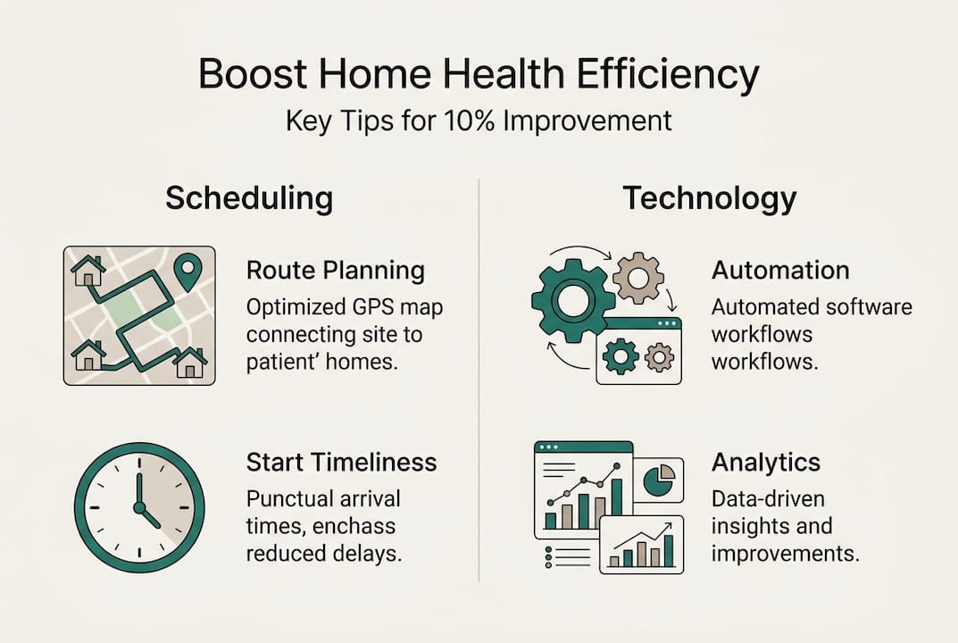 Infographic on boosting home health efficiency