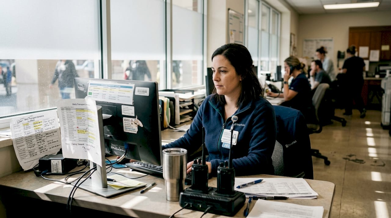 Optimize patient logistics with real-time updates