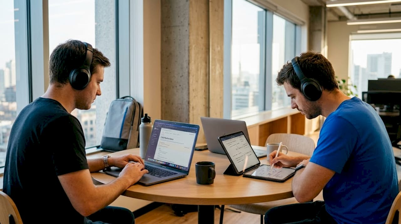 Developers review CI/CD security workflow