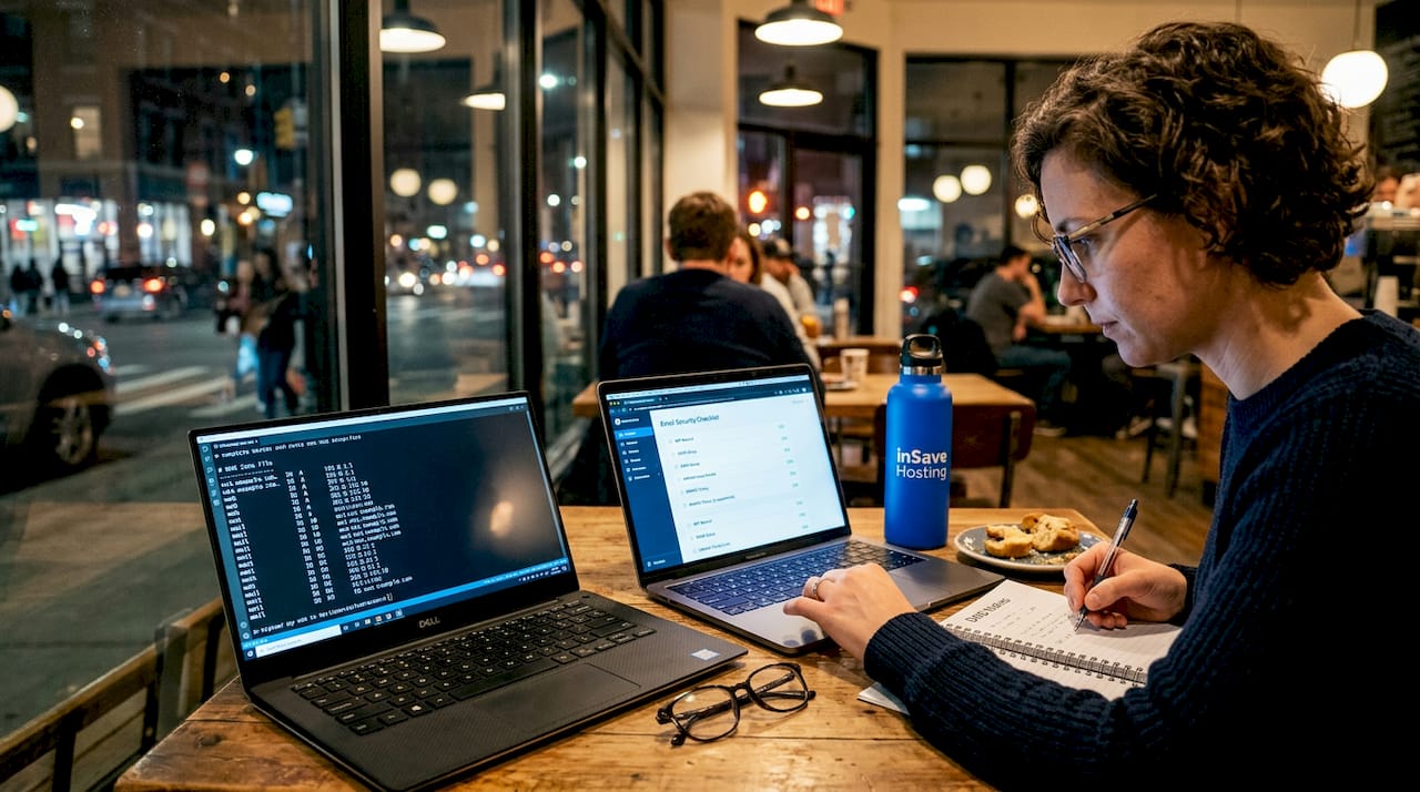 IT specialist managing DNS records for security