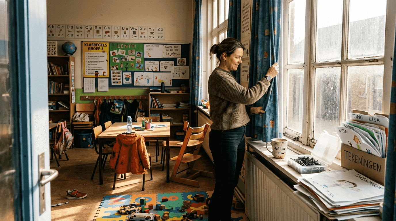 Het lokaal optimaal inrichten voor een fotoshoot met gebruik van natuurlijk licht.