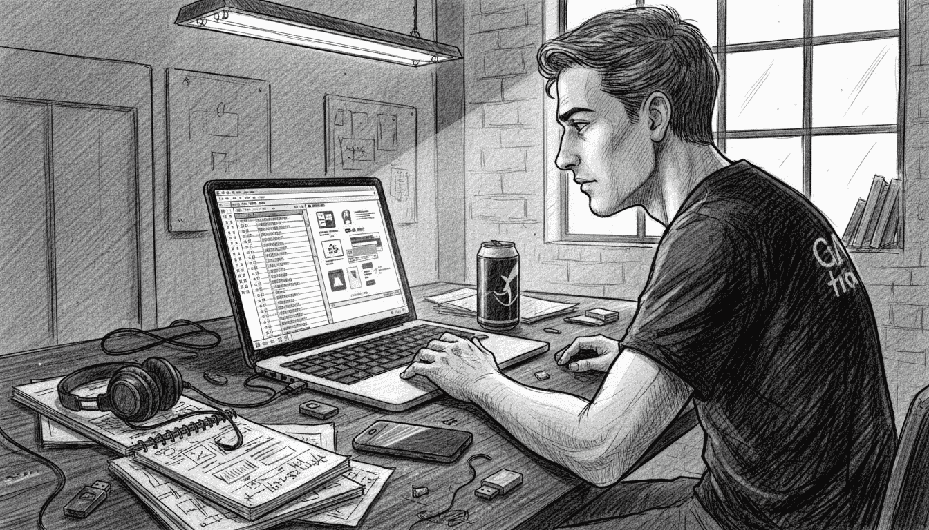 Engineer inspecting polyglot file hex editor