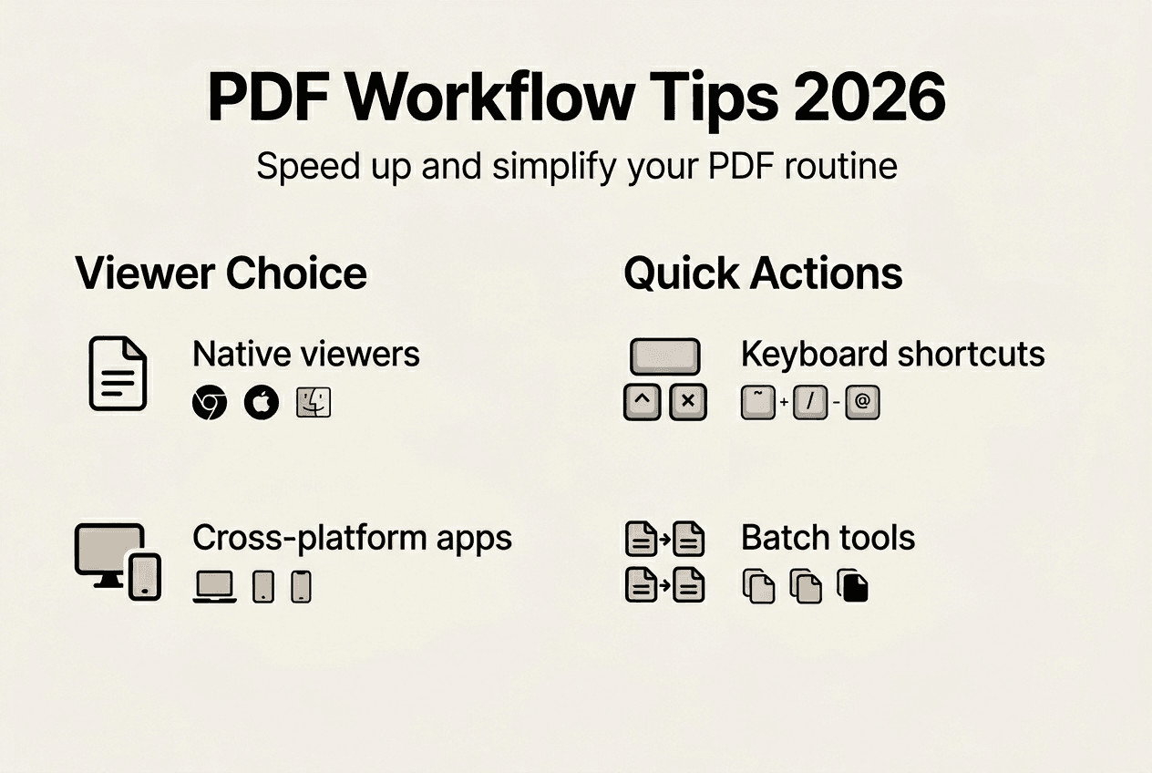 Infografica dei consigli per l'ottimizzazione del flusso di lavoro PDF